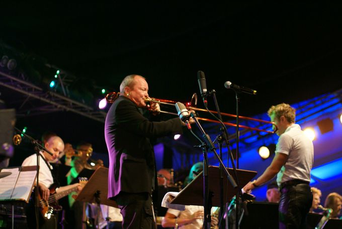 Nils Landgren (trb), Antti Rissanen (cond.) and Umo Jazz Orchestra, Imatra big band festival, 2008